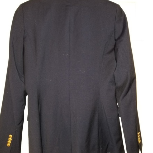 BROOKS BROTHERS 346 Black 2-Button Wool Blazer Sz2 - Picture 3 of 8